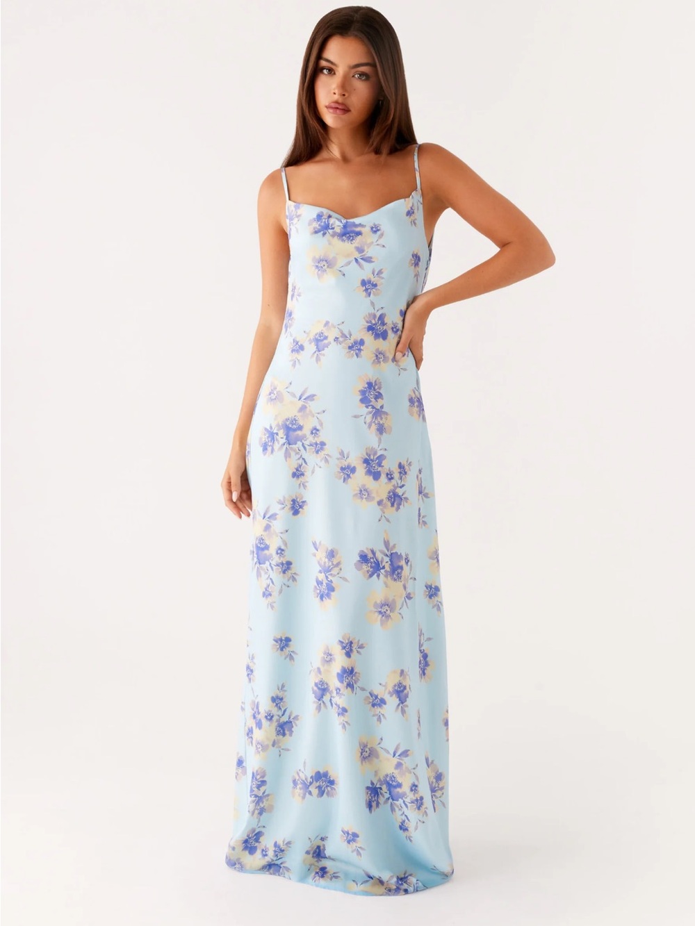 Peppermayo Liana Cowl Maxi Dress